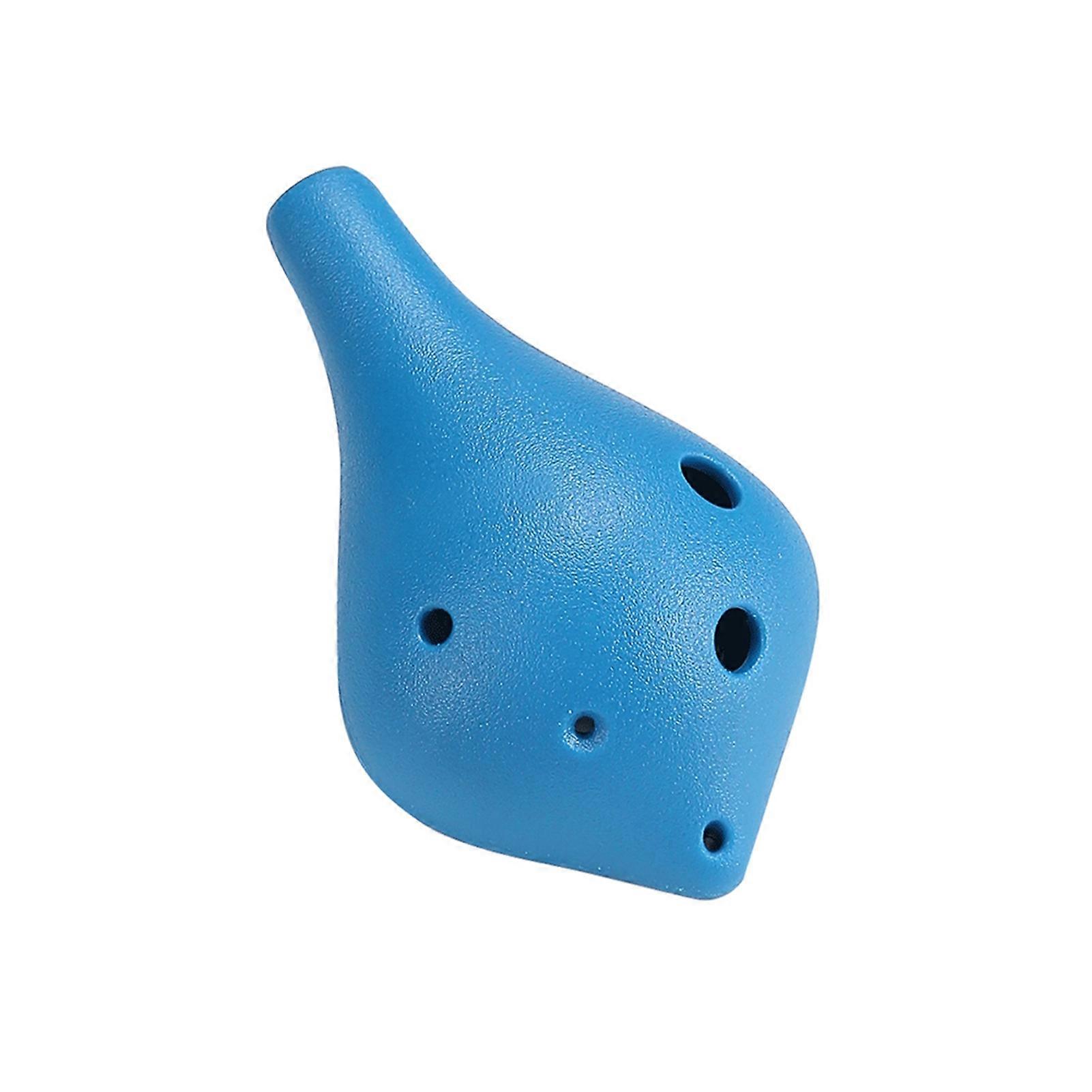 6 Holes Resin Ocarina Alto C Simple Style Musical Instrument for Music Lover and Beginner Q