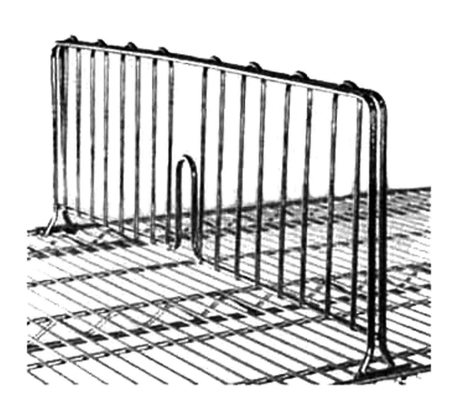 DD21C Super Erecta Shelf Divider, Chrome, 8" x 21"