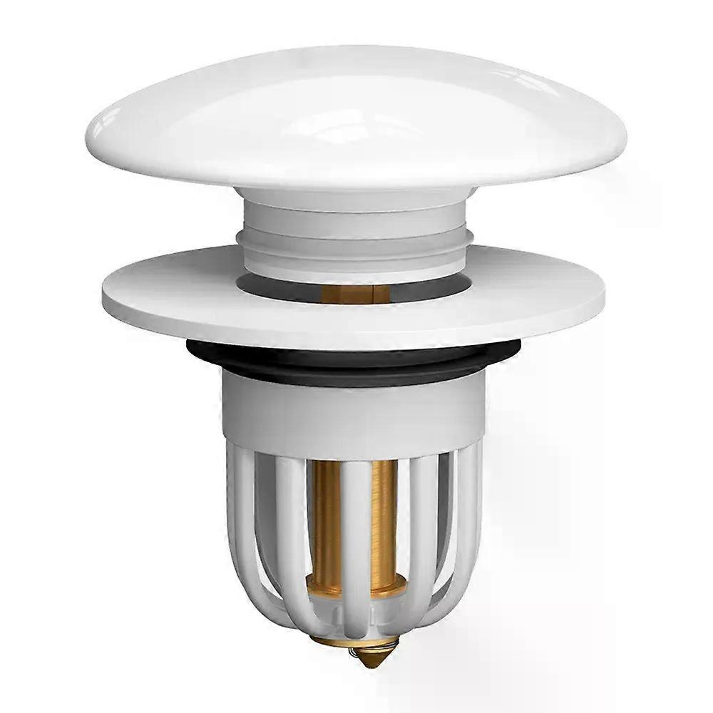 Pop-up Design Rebound Drain Plug Easy To Use Press Anti-clogging Function Bathroom Sink Drain Stopper Hair Catcher