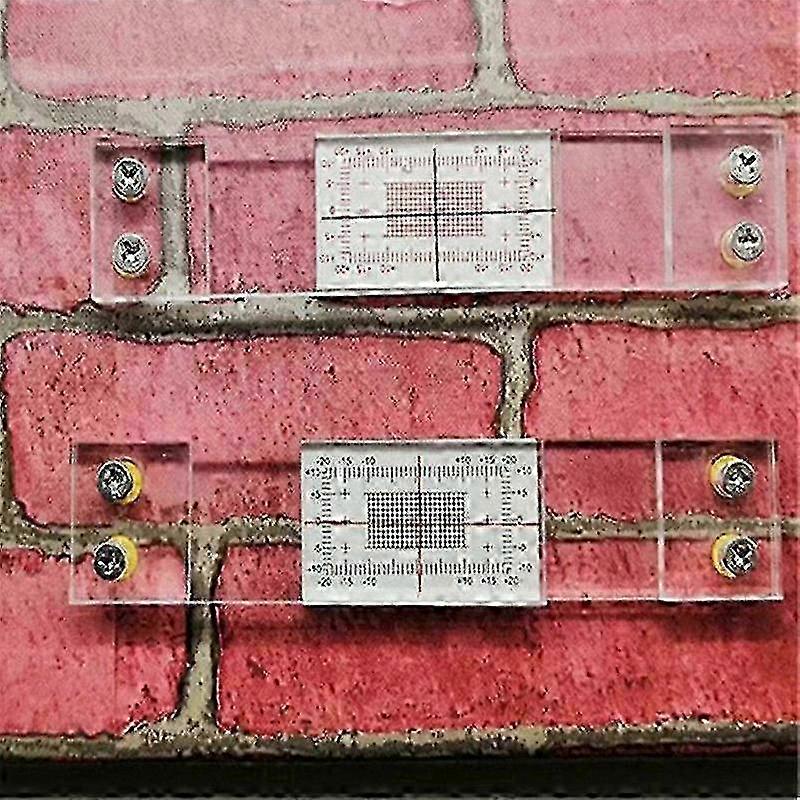 Crack Monitoring Record, 1Pcs Crack Measurement Tool, Crack Width Gauge, Clear Acrylic Corner Crack Comparison Caliper- 2025