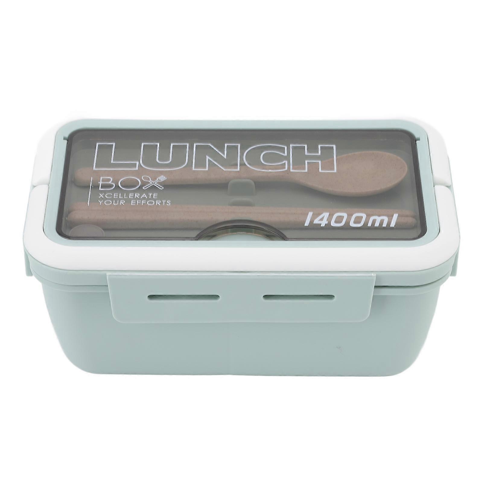 3 Compartments Bento Boxes 1400ml Large Capacity Good Sealing Thermal Lunch Box for Kids Students