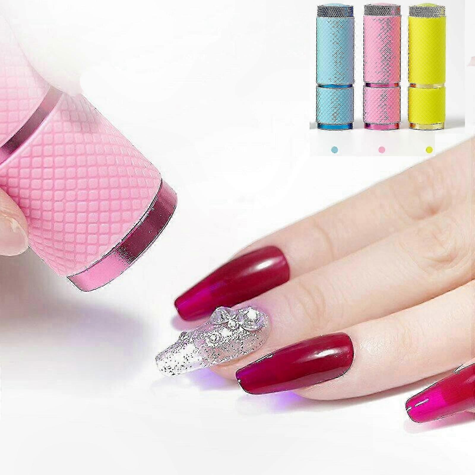 Compact UV Nail Polish Curing Lamp with LED Flashlight for Travel Use