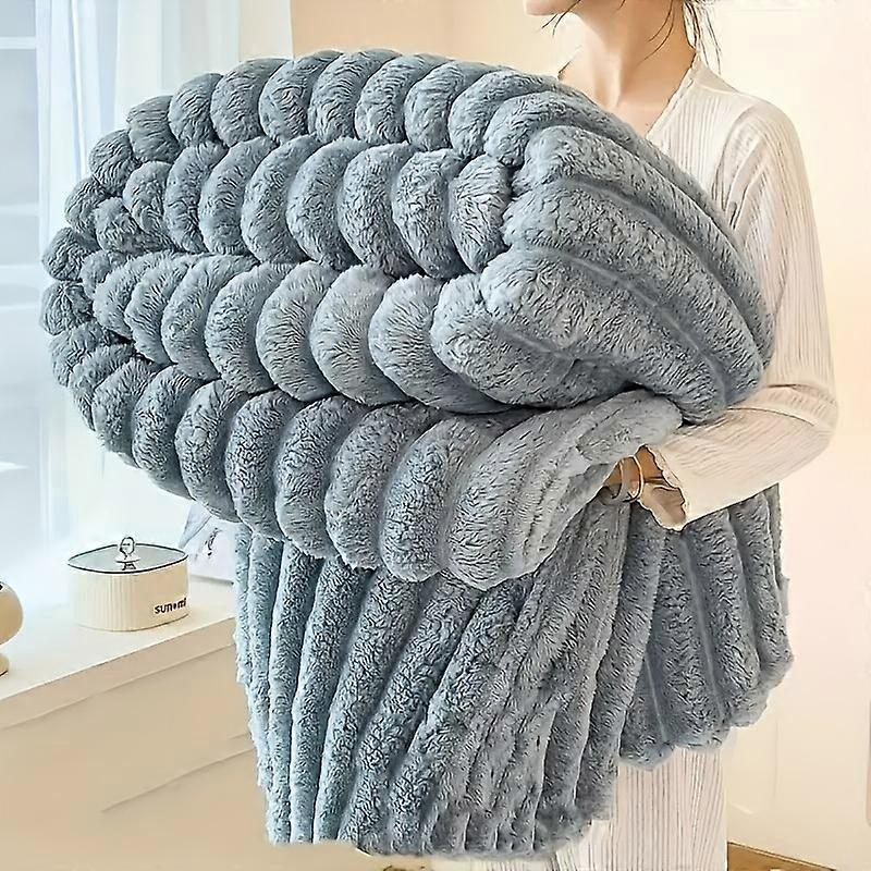 Luxurious Fleece RV Blanket - Soft, Plush, Multi-Use Throw for Travel, Office Naps, Summer Air Conditioning, and Sofa Cover