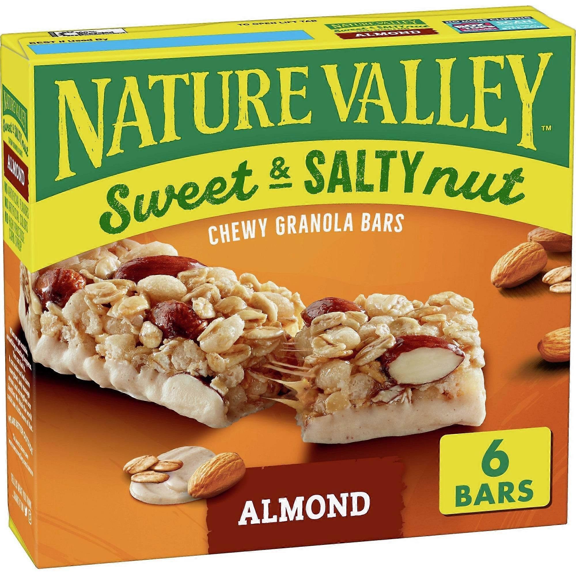 Nature Valley Μπάρες Granola, Γλυκό &; Αλμυρό Αμύγδαλο, 6 Ea