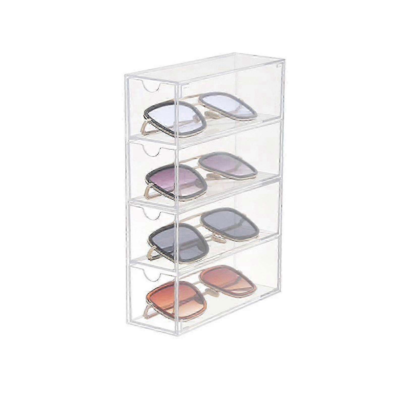 Glasses Case Display Multi-layer Transparent Storage Organizer For Home Supermarket Shop