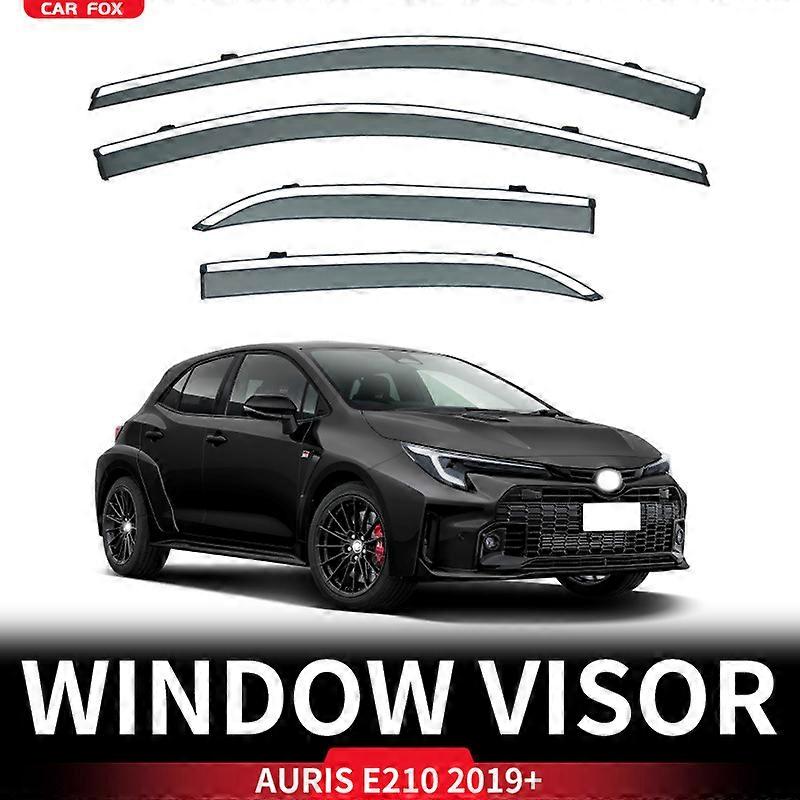 For Toyota Auris MK3 E210 2019-2023+ Hatchback Window Visor Vent Shades Ventvisor Wind Deflectors Visor Rain Guard Shades Visor