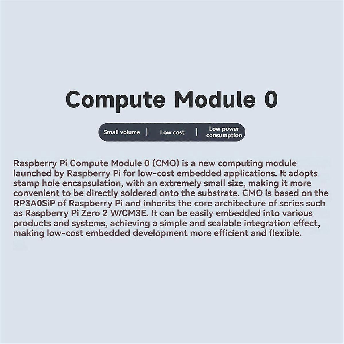For CM0 Module Compute Module Core Board 8GB EMMC with WIFI Bluetooth Based on RP3A0 SiP