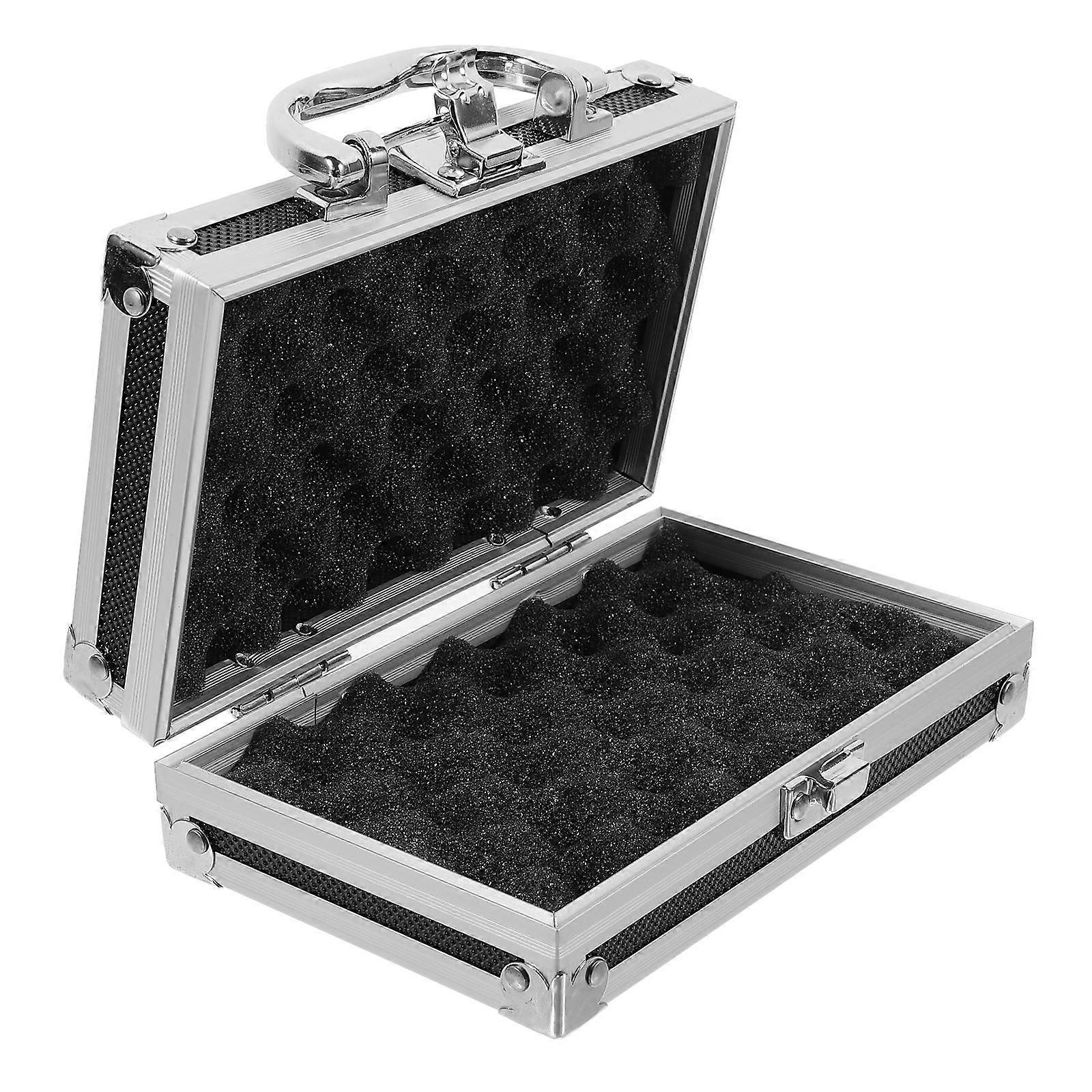 Travel Tool Box Portable Tool Box Metal Briefcase Storage Box for Small Items Tools Toys