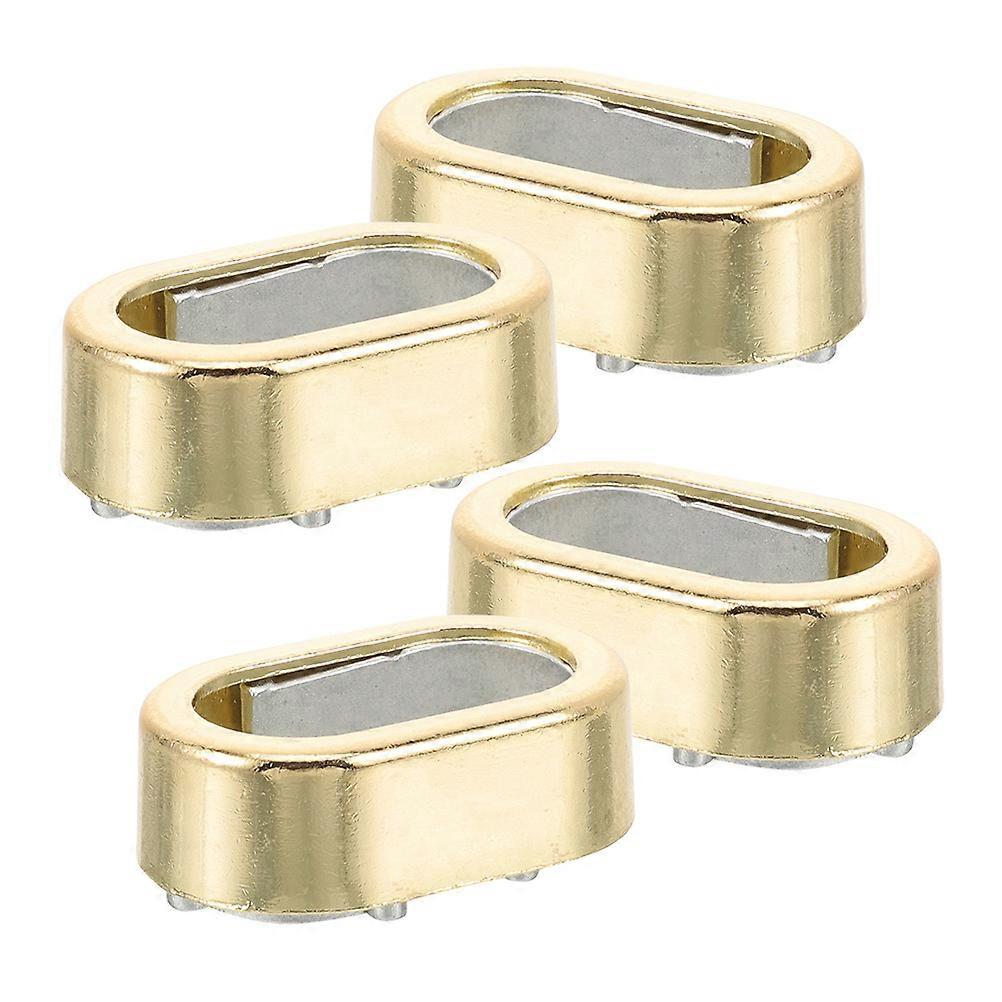 4pcs Alloy Clothes Rod Holder Closet End Support Closet Pole Socket Practical Rod Base