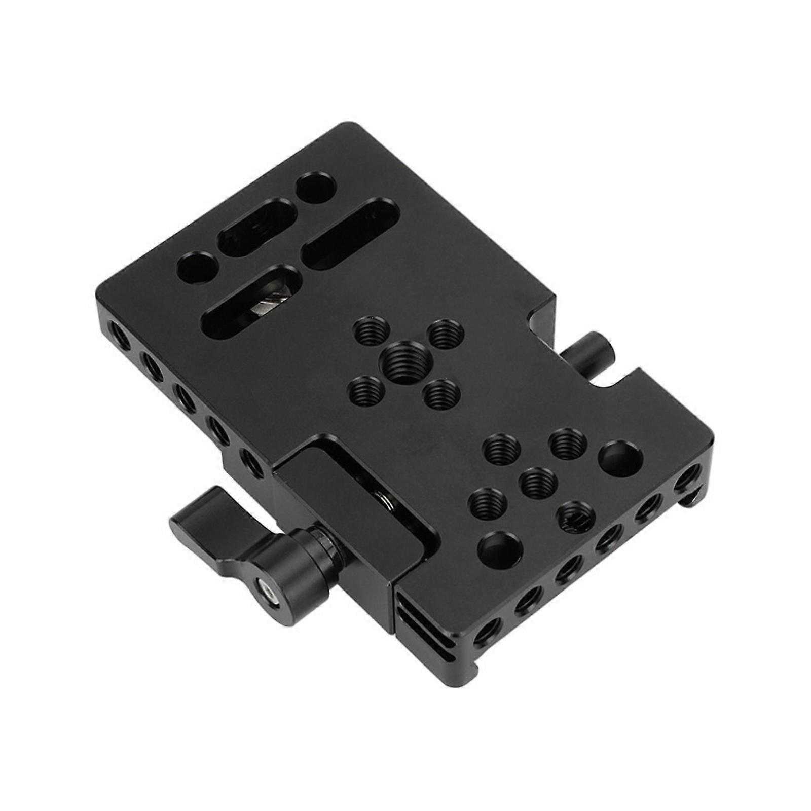 Lengthened Quick Release Plate Base Multiple 1/4 3/8 Screw Holes 360 Degree Wingnut Expanding Photography Accessories Multicolor