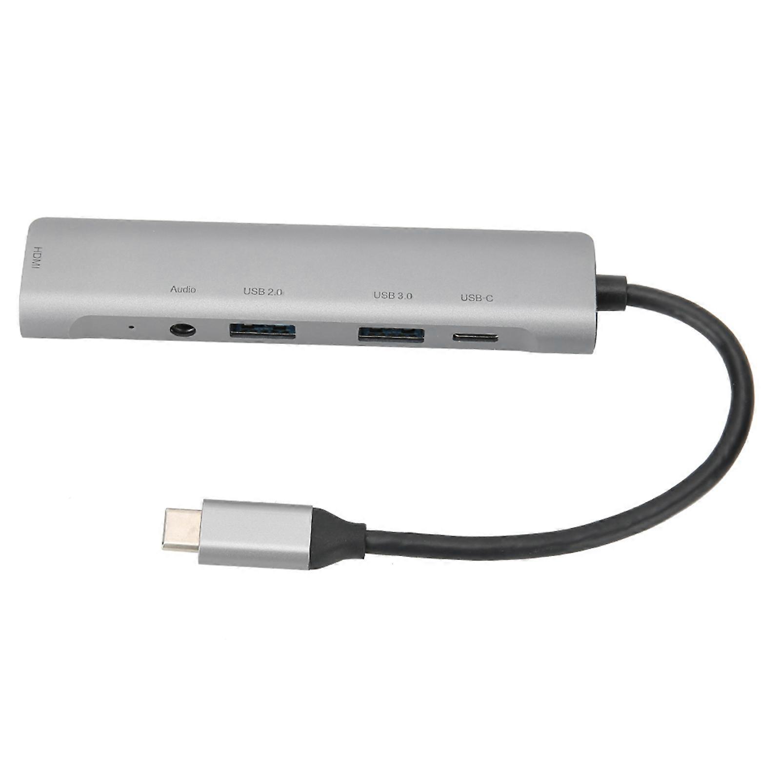 TypeC to HDMI 3.0 Hub 5in1 TypeC Docking Station with Audio 4K HD Converter for Dell / HP