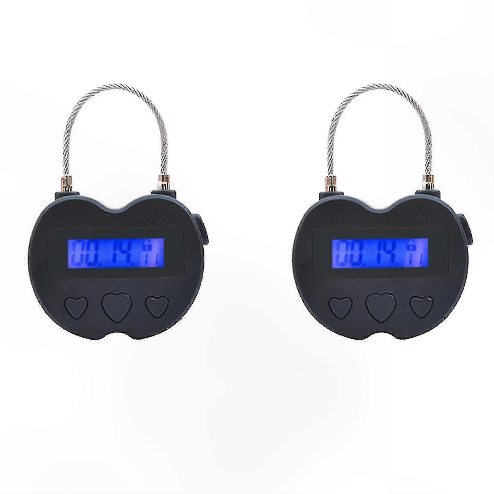USB Rechargeable LCD Time Lock with Temporary Timer Function for Travel and Security Use