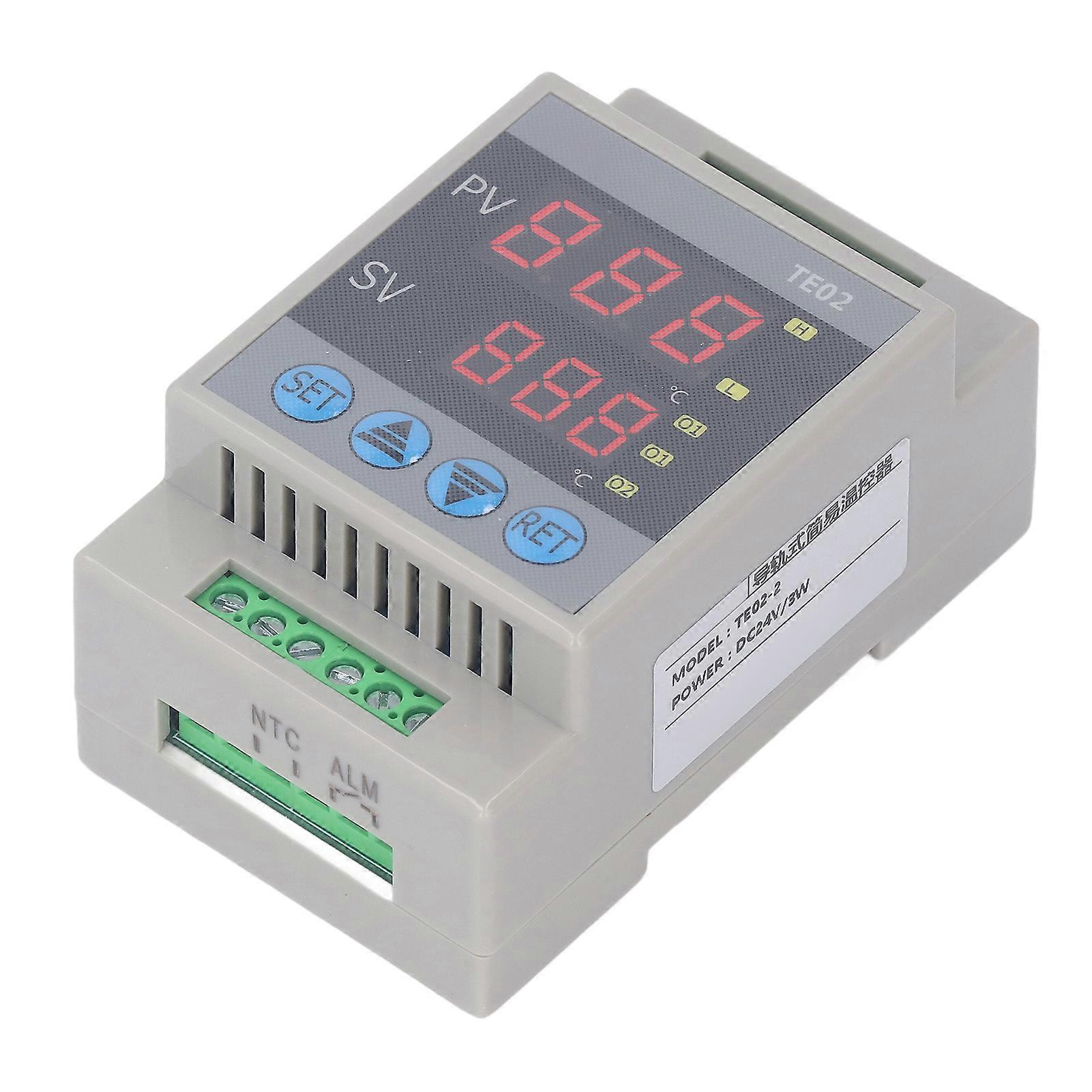 24V DC Digital Temperature Controller Switch -50~120℃ for Heating & Cooling in Europe