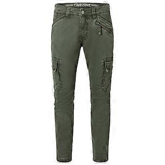 Timezone Pantaloni Cargo Uomo Rogertz – Cotone Elasticizzato, Vestibilità Regolare, Slim Legs