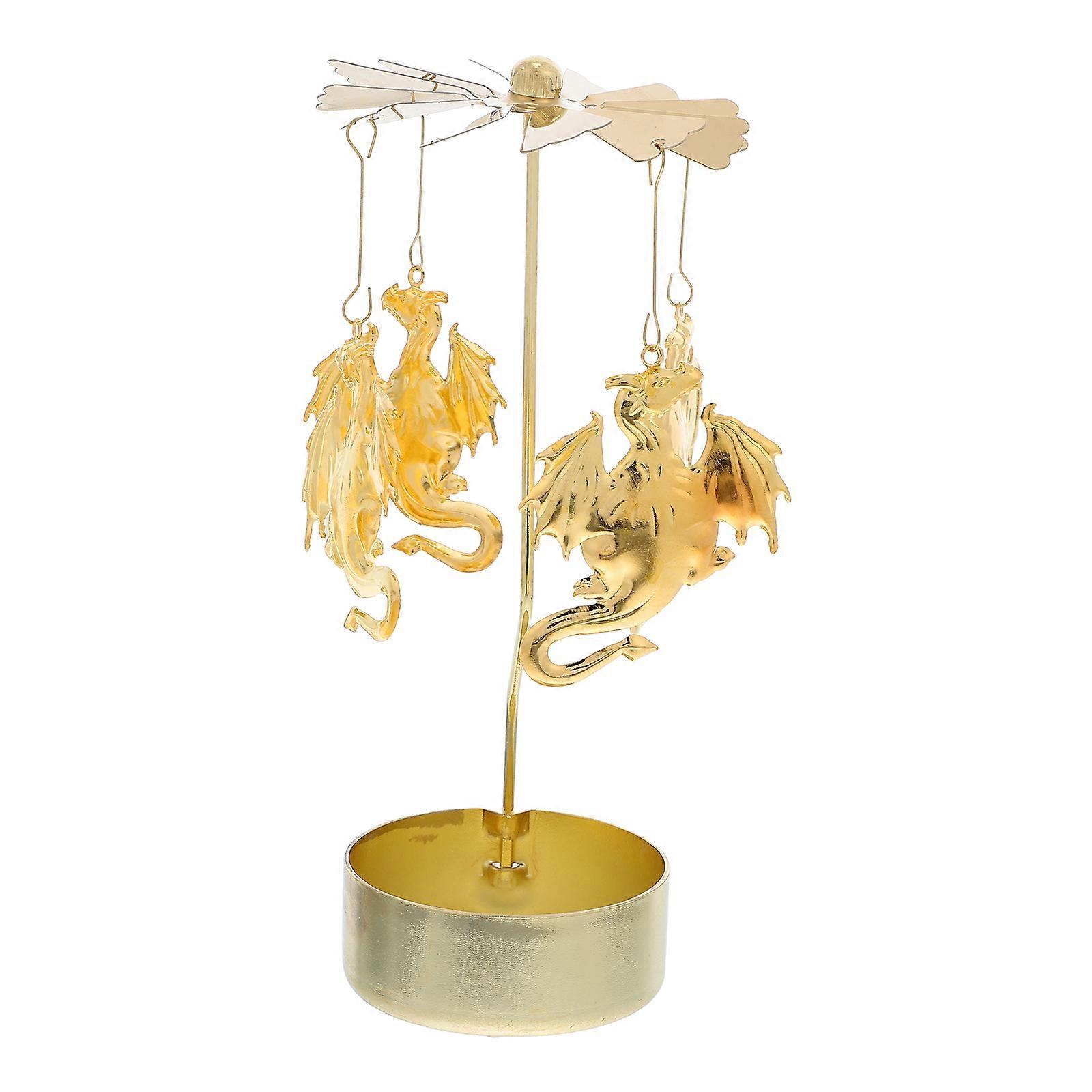 Rotating Candlestick Metal Tea Light Holder for Party Decorations