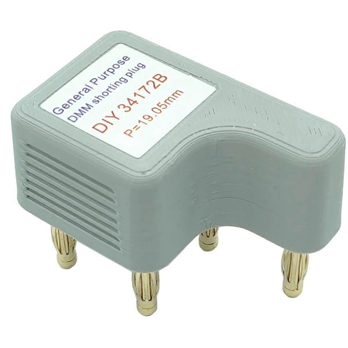 DIY 34172B Short Insert 4-Wire Short Plug Standard Resistor Calibration Multimeter Calibrator Tool