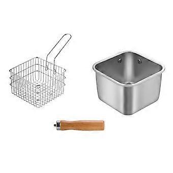 Panela de camping em aço inoxidável com aquecimento rápido, garante cozimento uniforme, economiza tempo, compacta para viagens e ciclismo. Multicor.