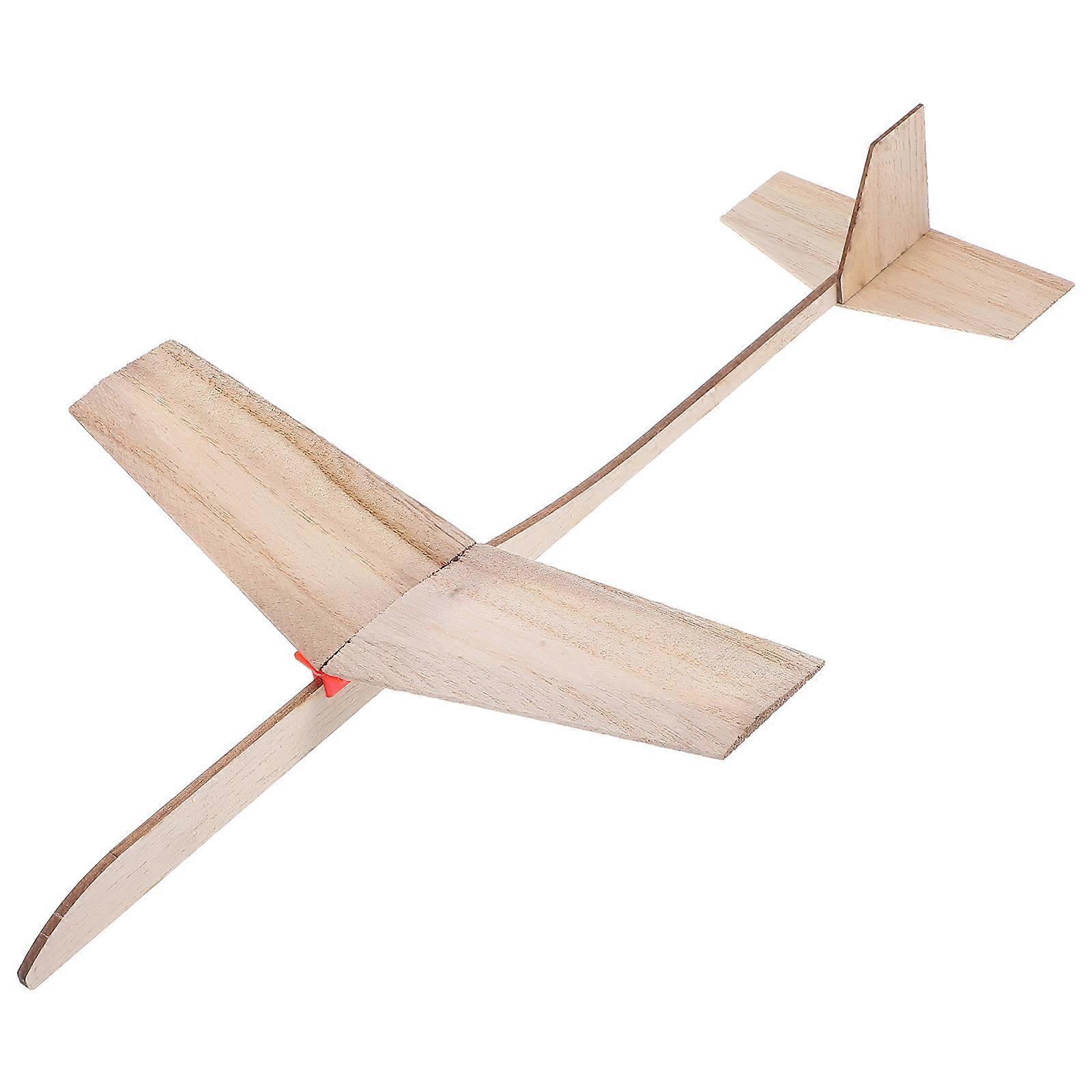 Wooden Sliding Glider Airplane Model Toy for Science Learning 1Set