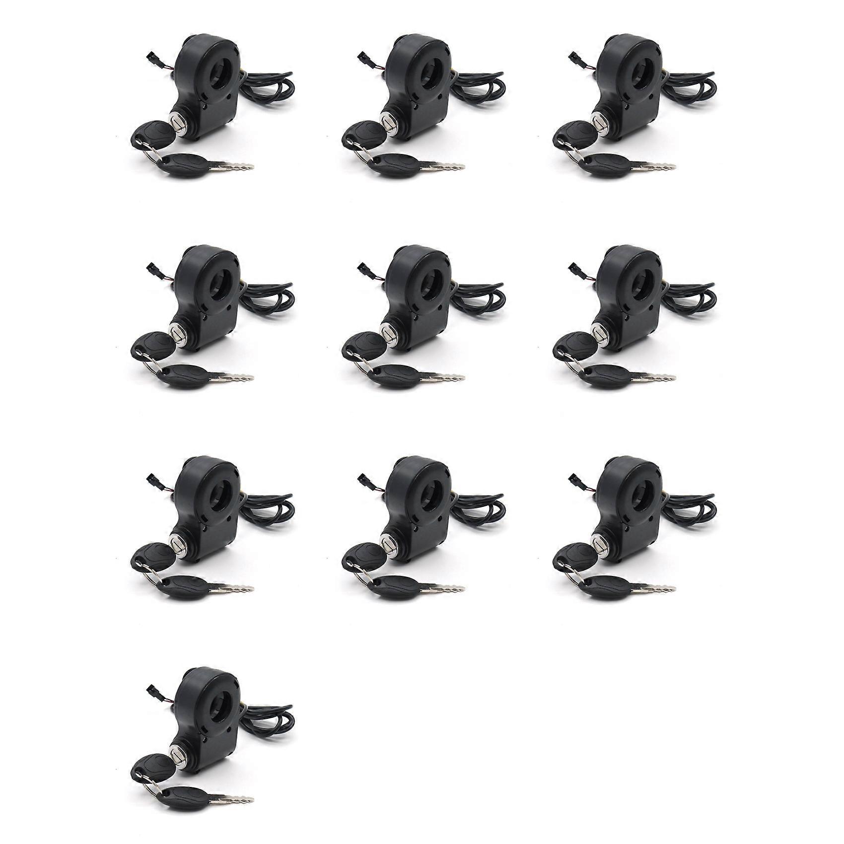 10X E-Bike Lgnition Lock Key Thumb Throttle Switch Power for KUGOO M4 M5/Xiao Mi M365 Universal Electric Scooter