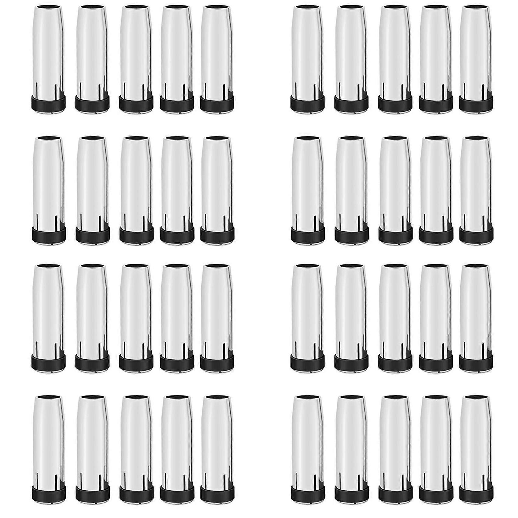 40PCS 24KD Gas Nozzle 10Pcs MIG Welding Torch Gas Nozzle Contact Tip for MIG/MAG Welding Tool