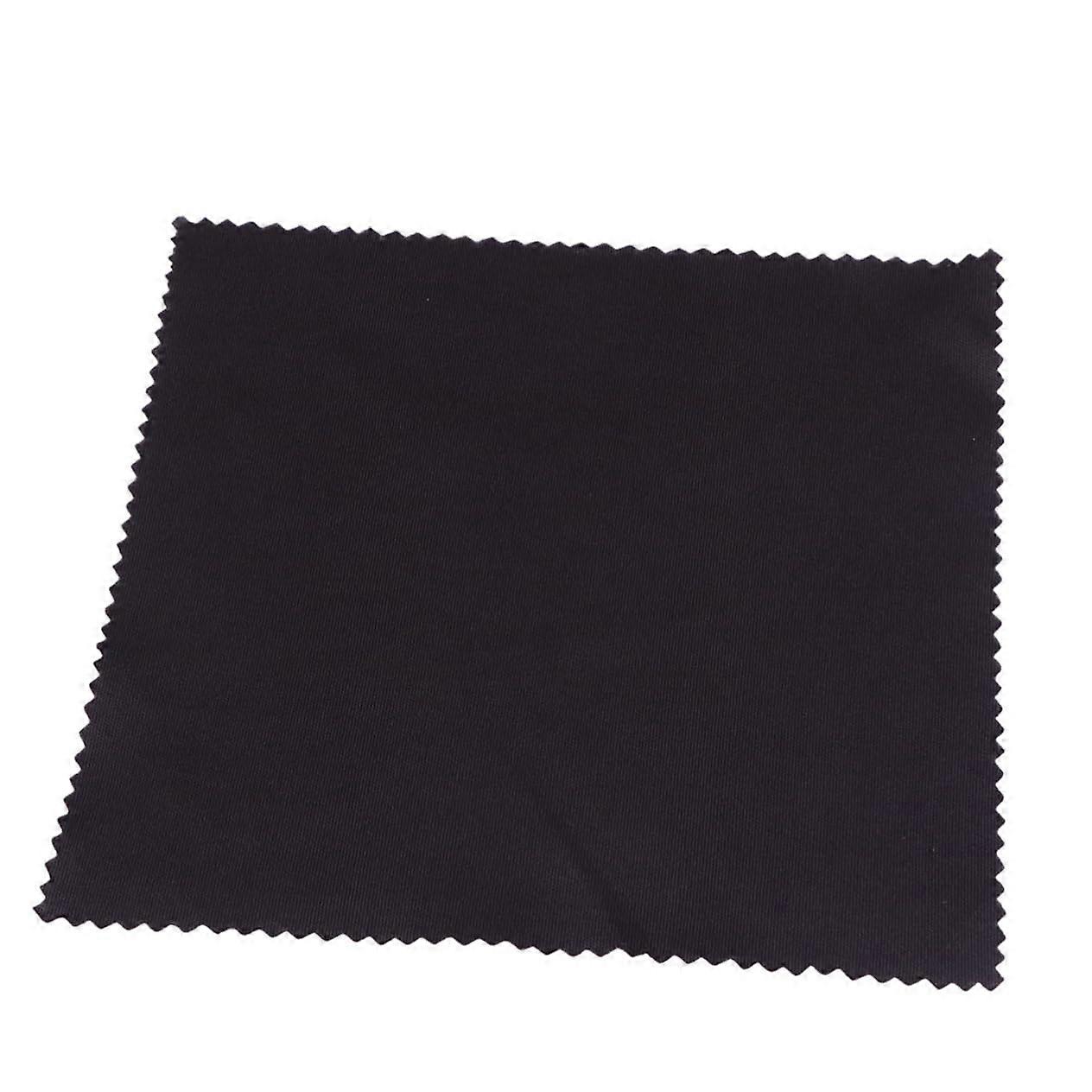 100pcs Microfiber Cleaning Cloth for Glasses Screens Lenses Scratch Reusable Black