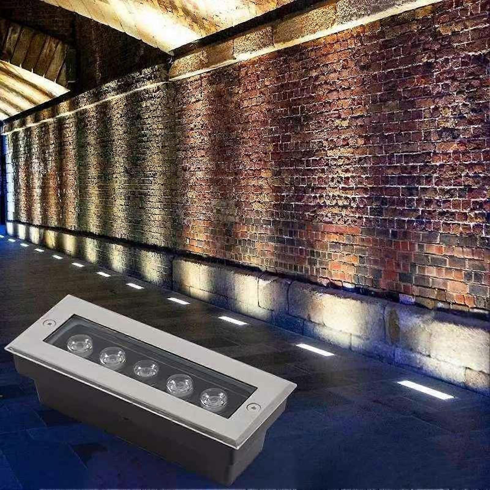 Outdoor LED Garden Spotlight IP67 Waterproof 12V Low Voltage Rectangular Recessed Landscape Light