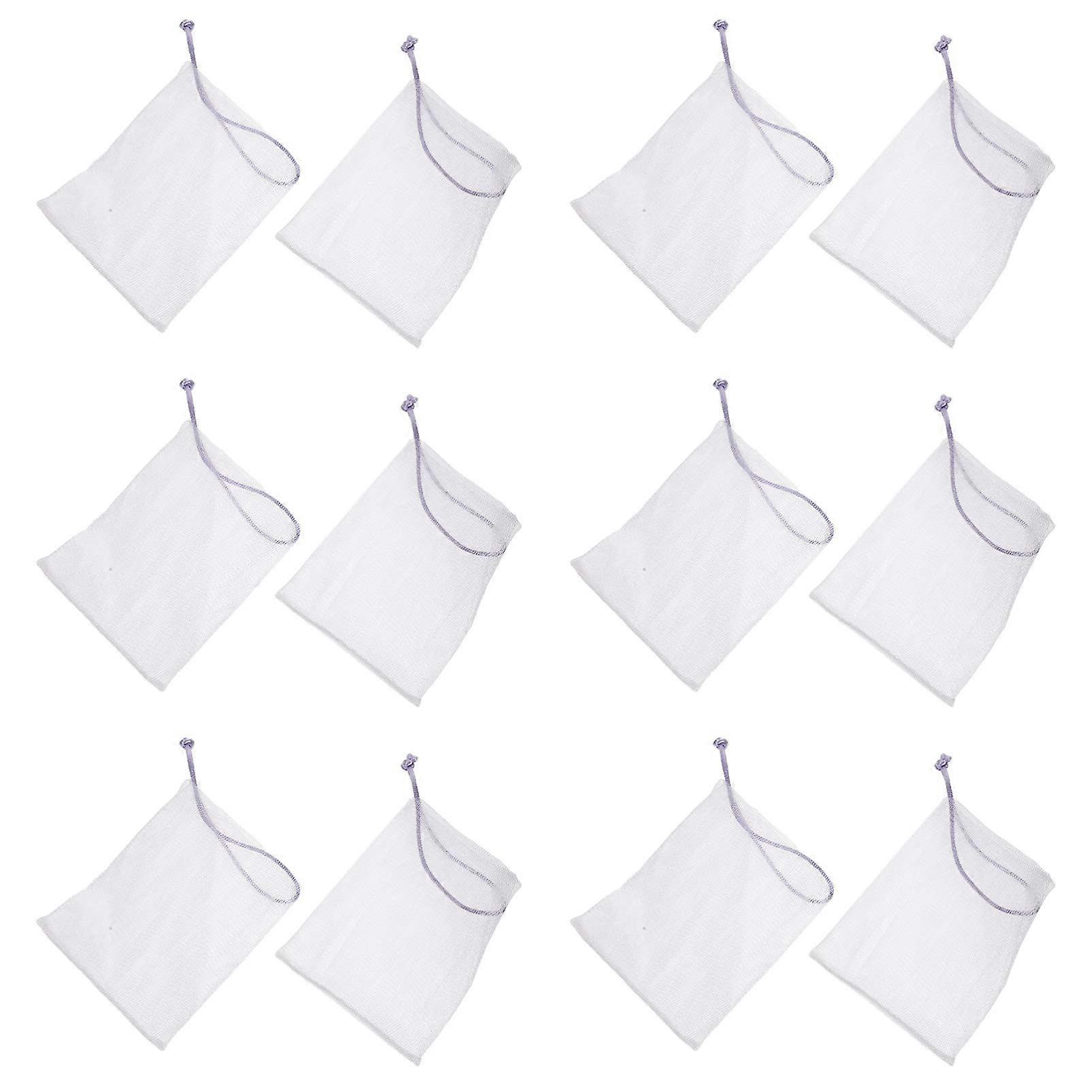Soap Saver Pouch with Drawstring for Shower and Bath, Foaming Mesh Soap Bag 40pcs Random Colors