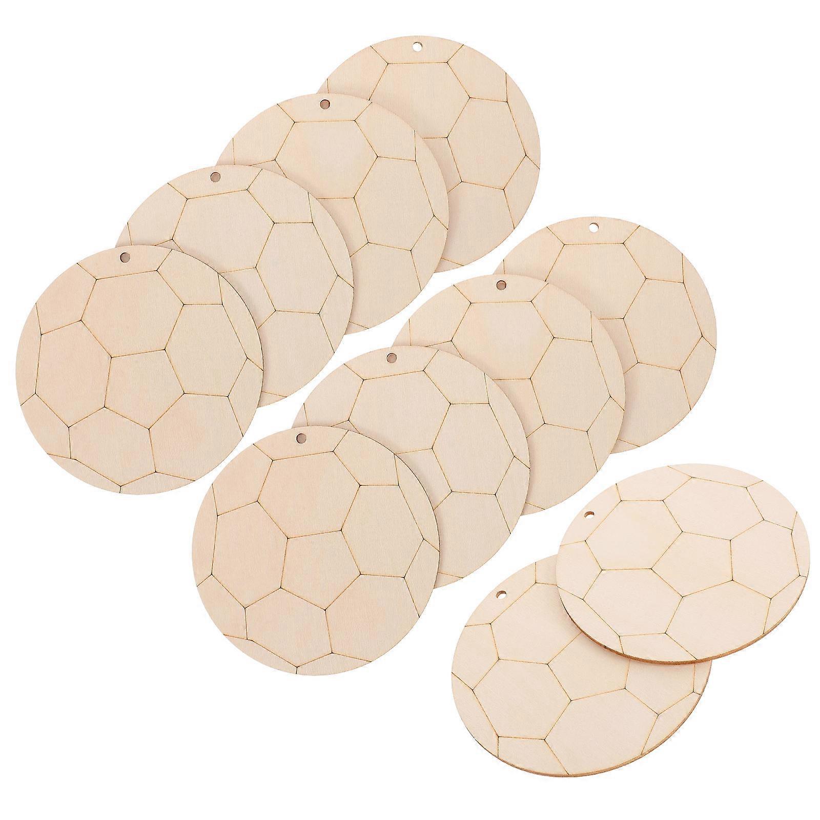 Bath Decor Beige Wood Chips for DIY Creative Hanging Ornaments 10Pcs