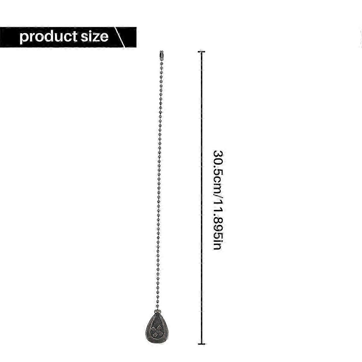 2Pcs Ceiling Fan Pull Chain Set, Decorative Pendant Extension-JJ