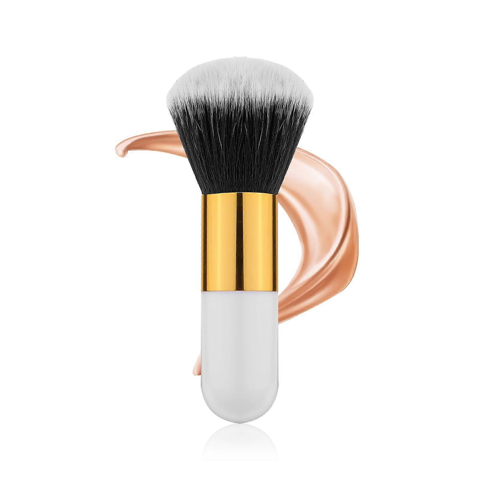 Self Tanning Brush with Soft Vegan Bristles, Large Face Applicator for Flawless Tan (White Gold 2)