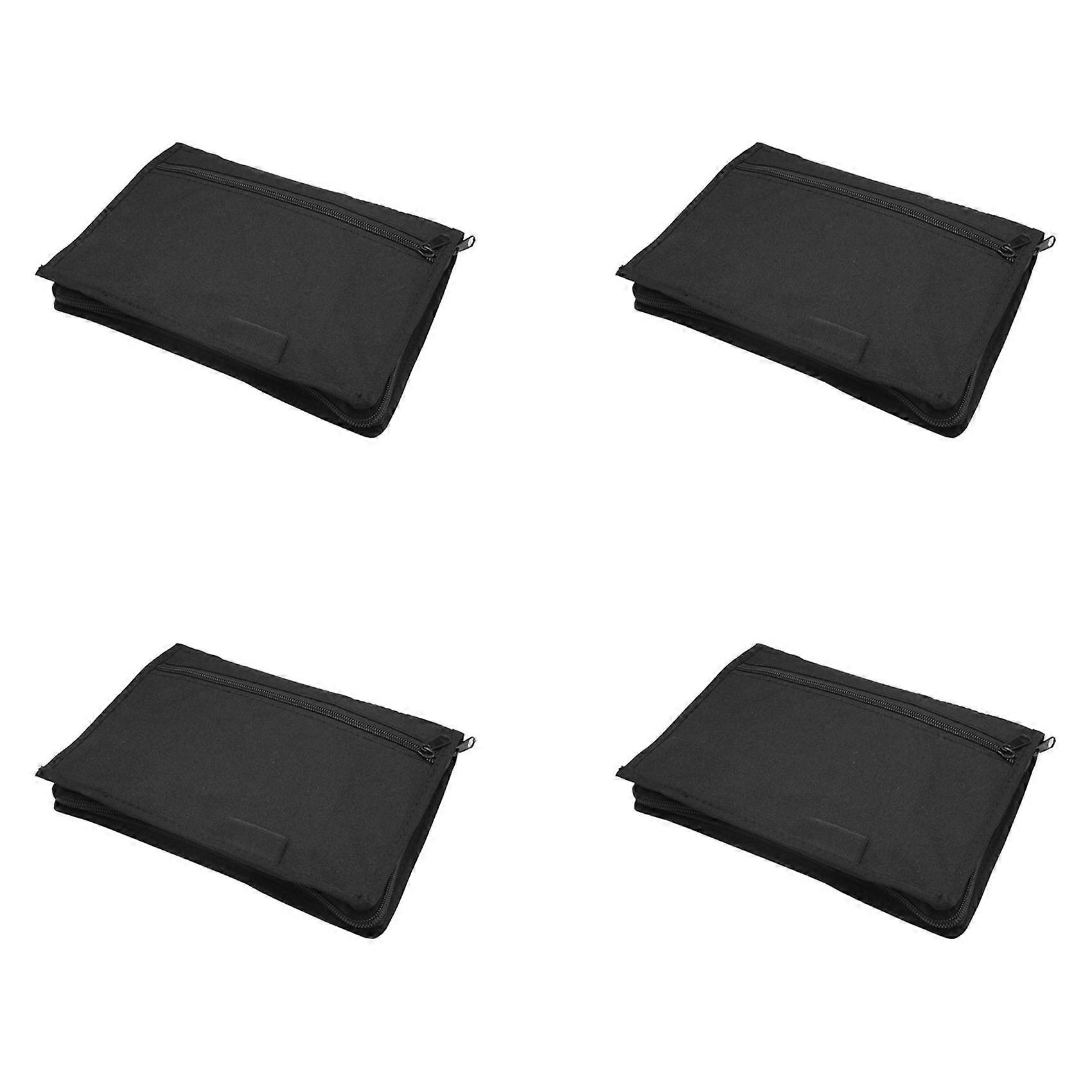 4X Universal Glove Box Organizer Storage Holder for Manuals Car Documents Glove Bag with Multi Pockets