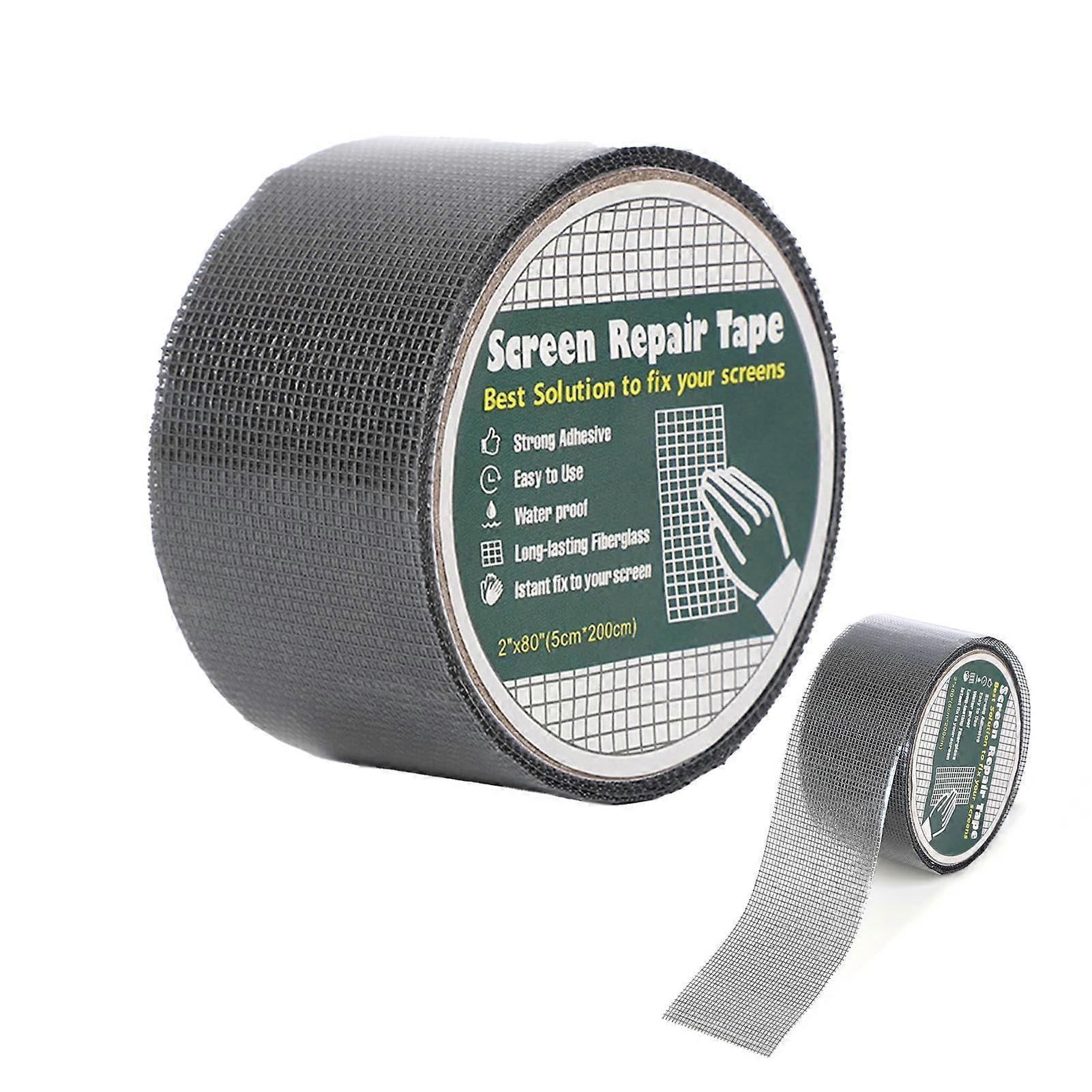 Window Screen  Tape Waterproof SelfAdhesive Mesh Patch Kit for Doors and Windows