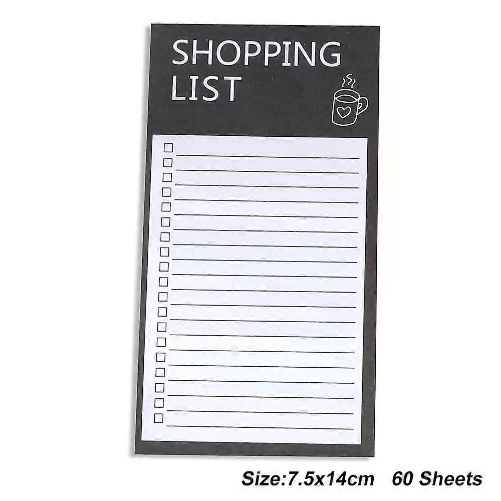 Kawaii Cute Magnet Fridge Memo Pads Non-sticky Notes Refrigerator Notepad Magnetic Grocery Shopping List To Do Check Daily Plan