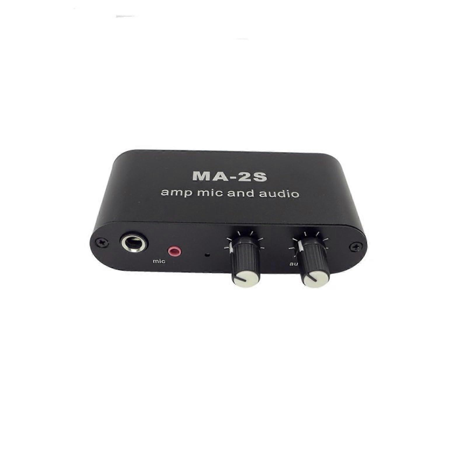 Multiple Output Sound Amplifier Supports Dynamic And Condenser Mics Aluminum Alloy Housing Sound Preamp