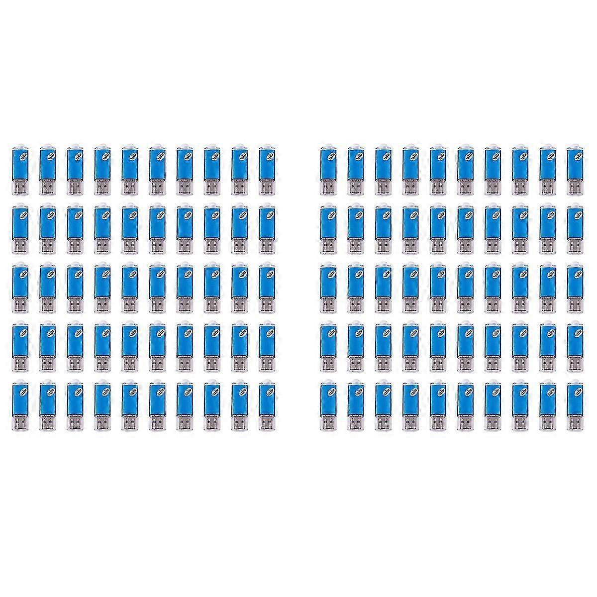 100 Pcs USB Memory 2.0 Memory Stick Flash Drive 128MB Gift