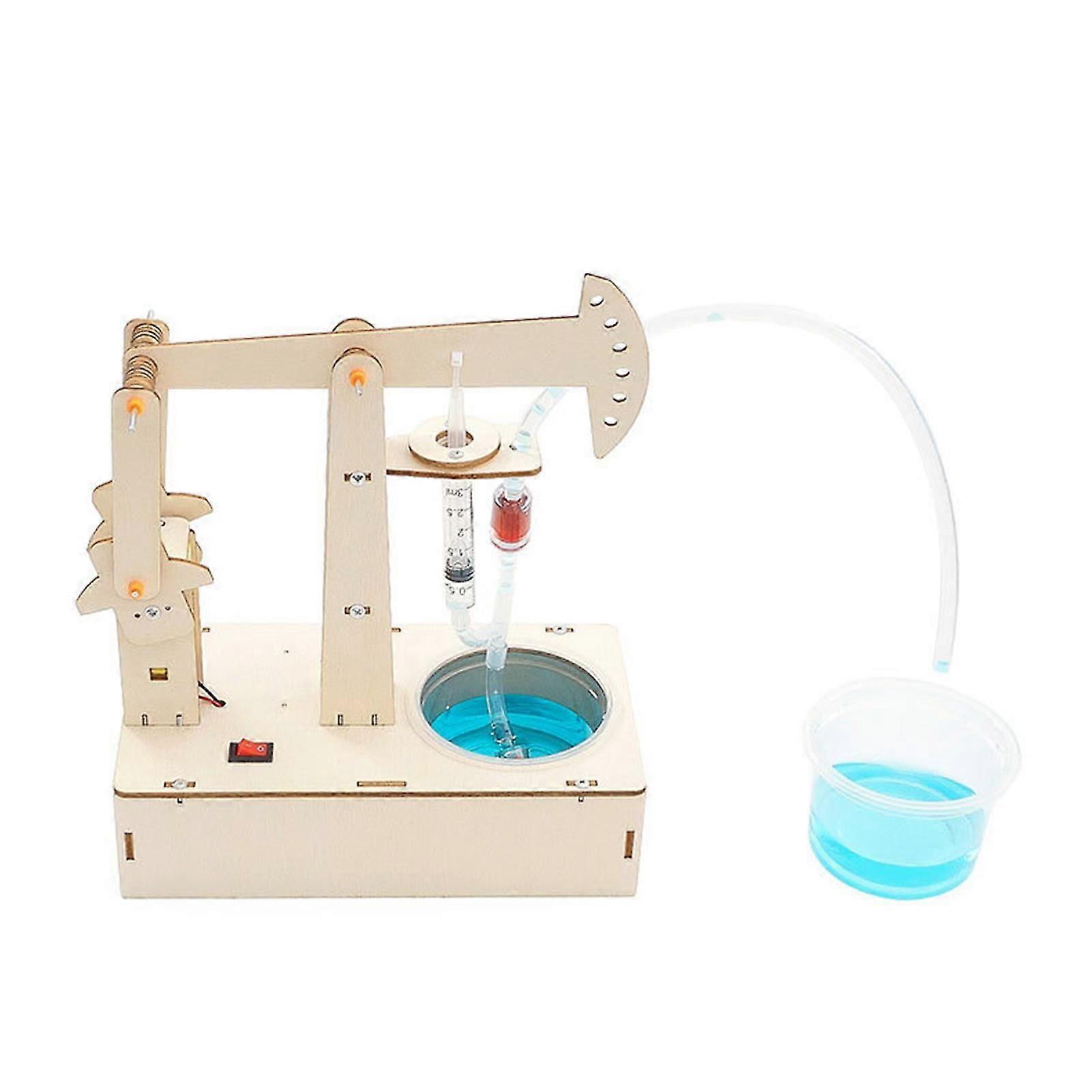 Oil-pumping Machine Diy Assembling Educational Wooden Diy Electric Assembling Oil-pumping Machine For Science Experiments