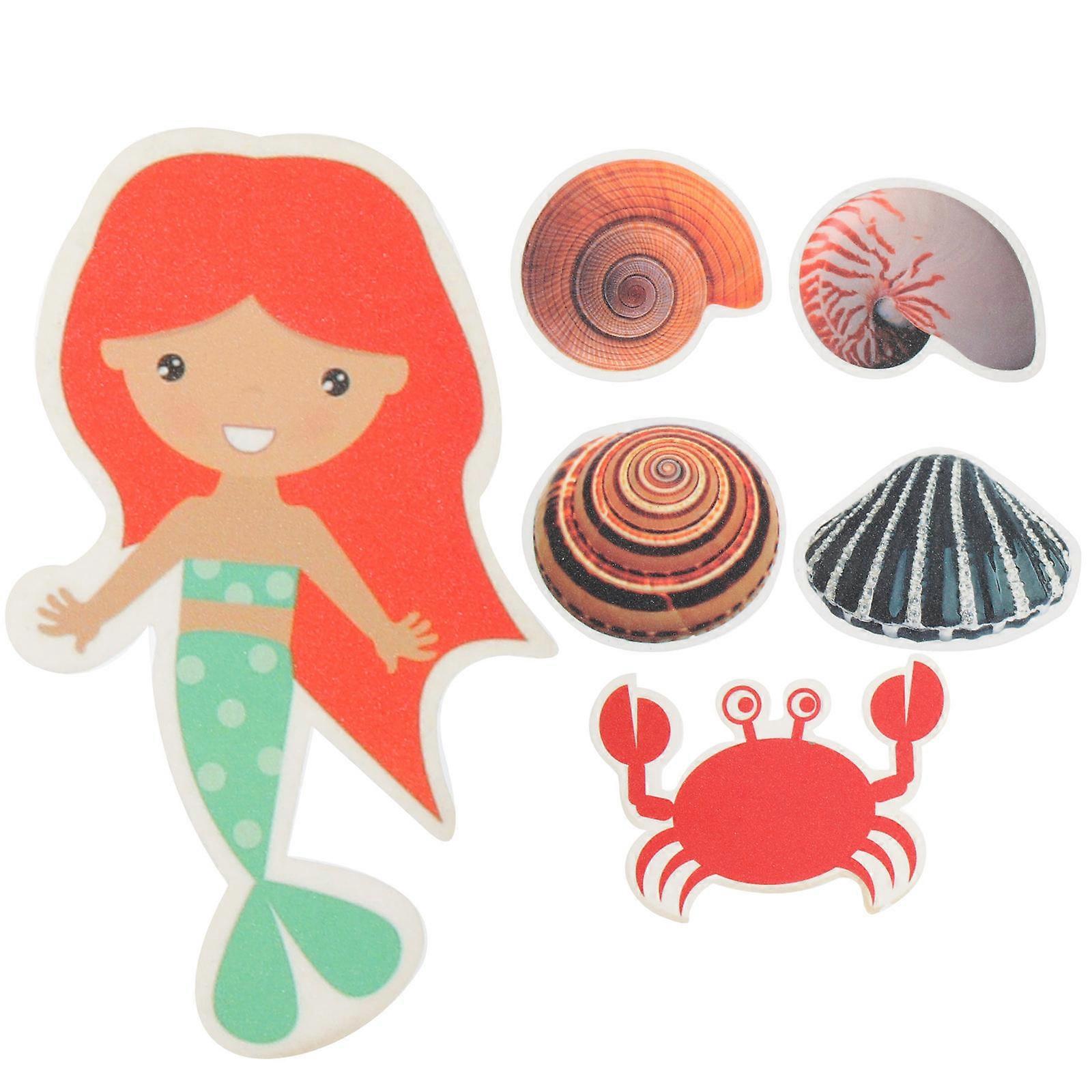 Bathroom Stickers Bathtub Stickers for Anti-Slip Protection 6Pcs Assorted