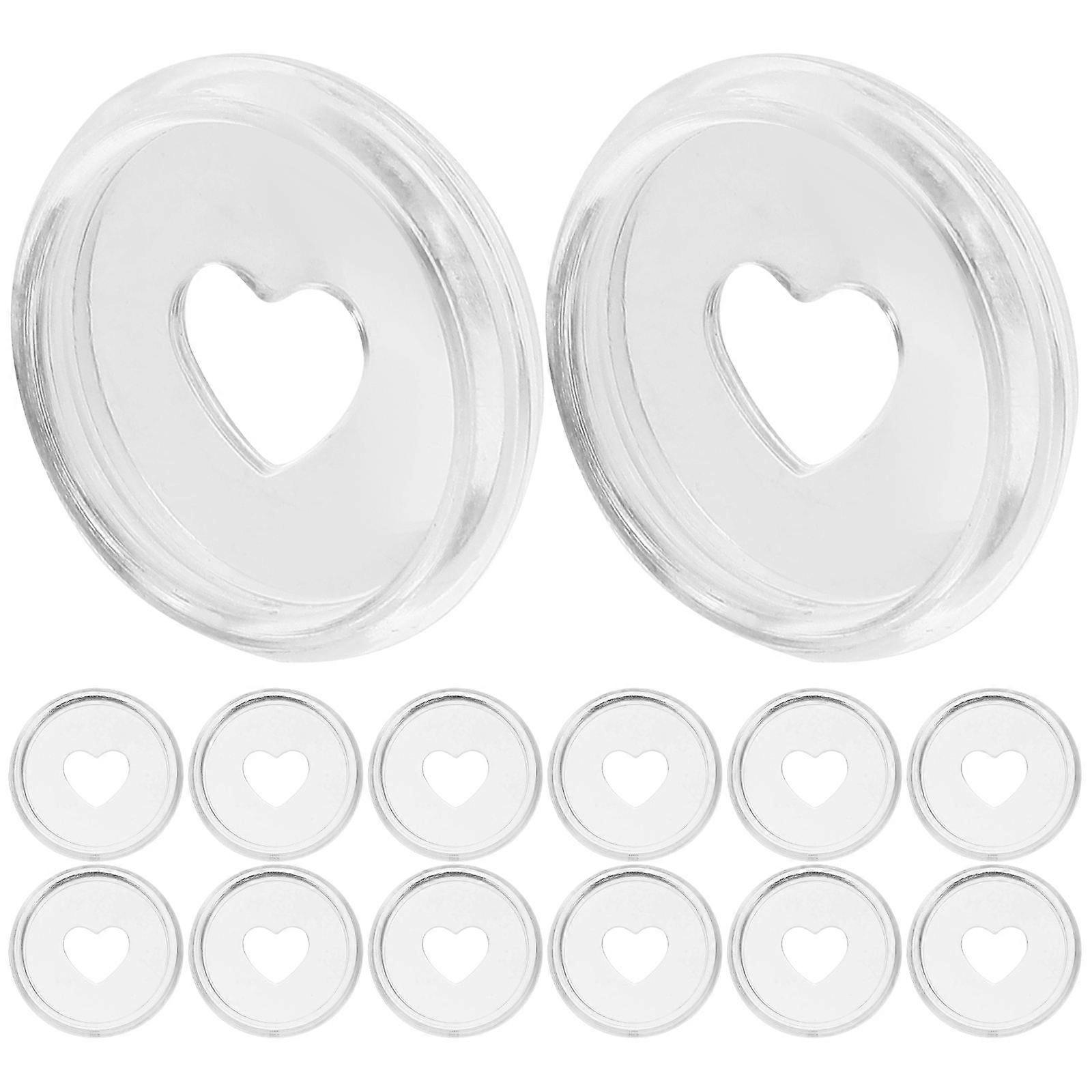 30Pcs Binder Discs Transparent for Planner Practical Loose-Leaf Binding Supplies