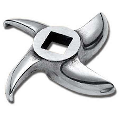 #22 Stainless Steel Meat Grinder Blade with Precision Cutting Edges, Universal Replacement Knife