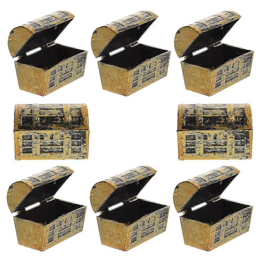 Mini Pirate Treasure Chest Small Decorative Storage Box 16Pcs