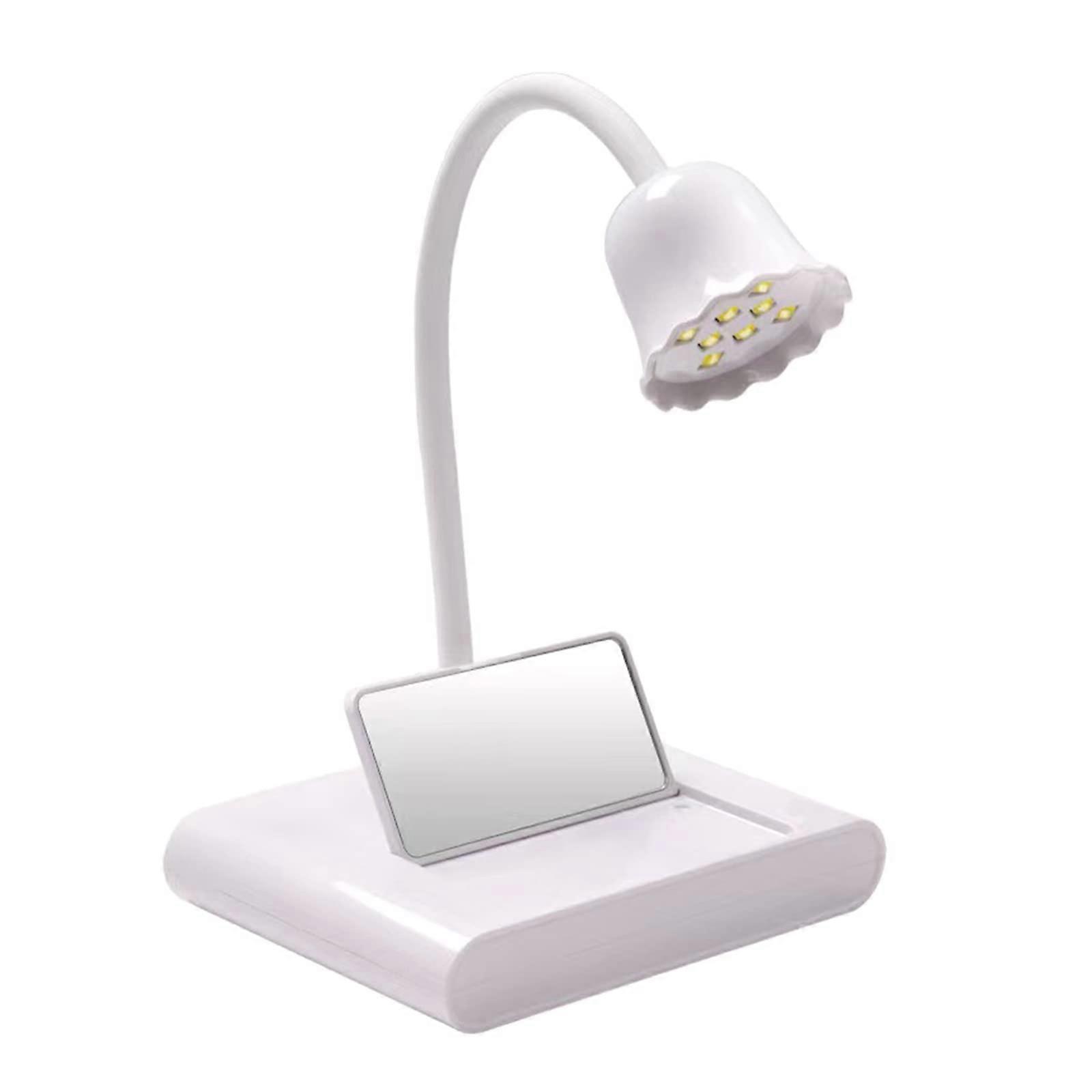 UV LED Nail Lamp with Fast Gel Curing, 60s Timer, Foldable Lotus Design, USB Powered
