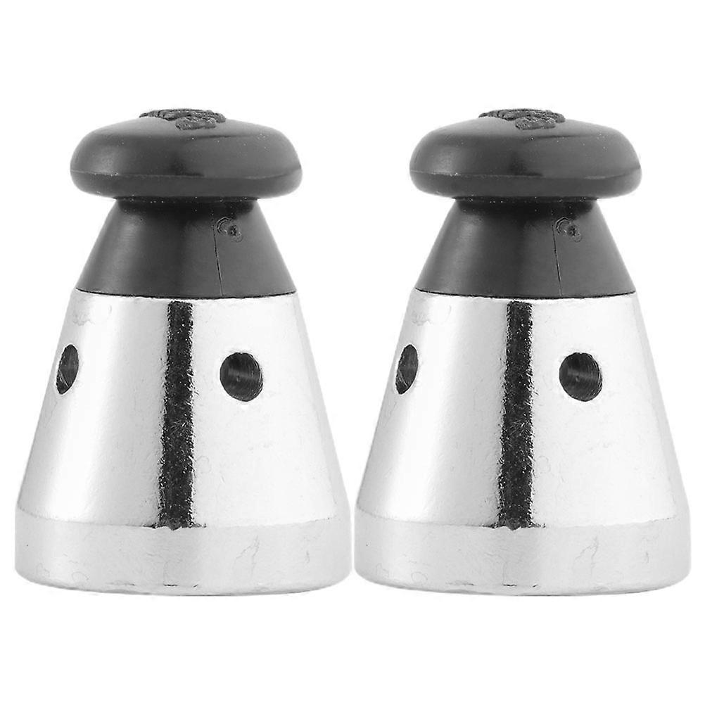 Pressure Cooker Valve 2Pcs Steam Release Handle for Kitchen Use Silver Iron