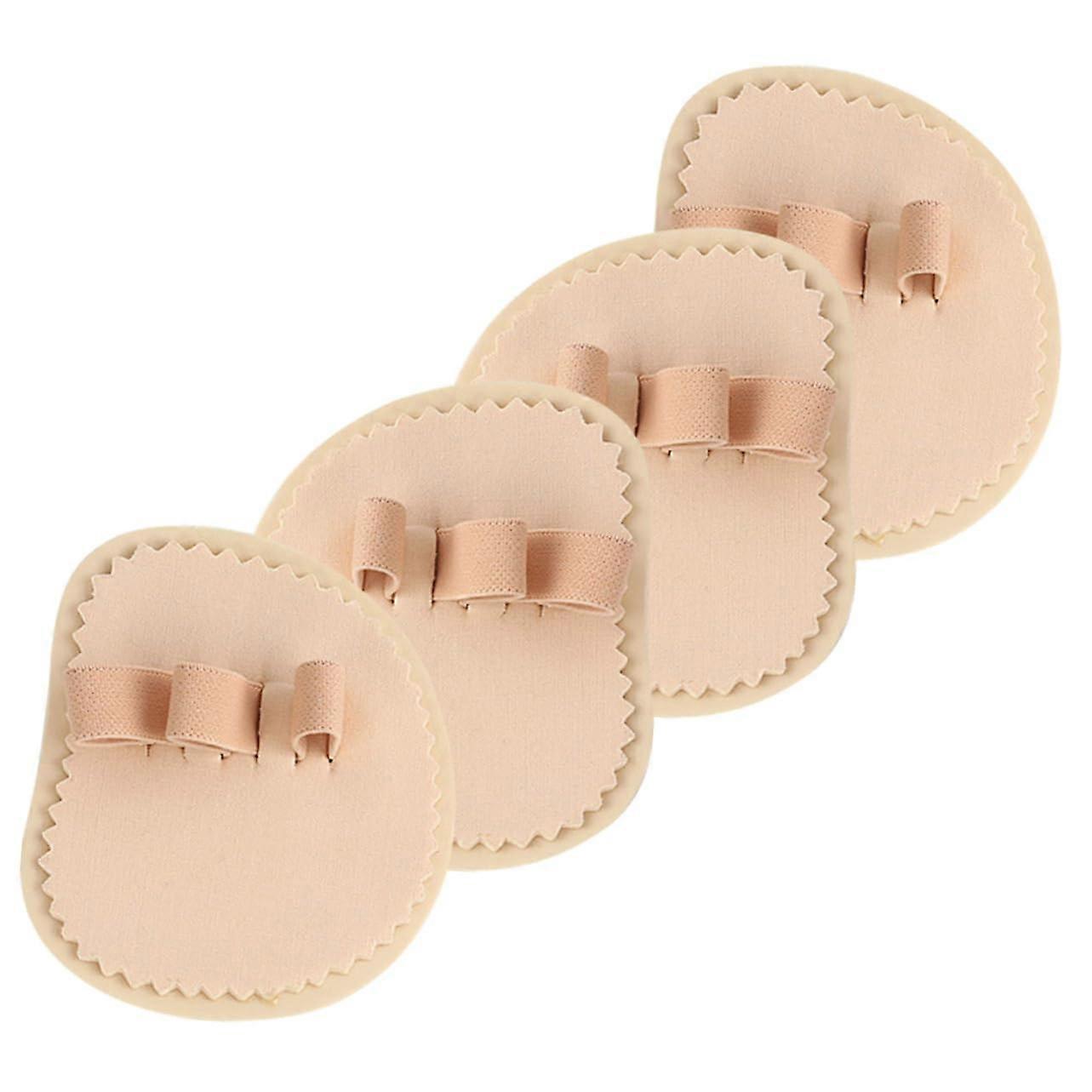 Toe Separators Bunion Corrector 4pcs Comfortable Reusable Washable Elastic Spacers for Women Men