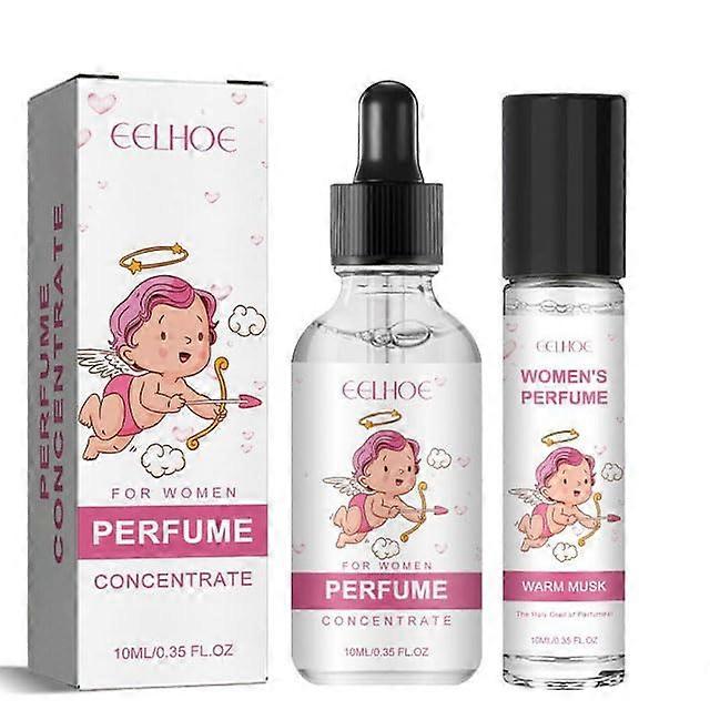 Women's Pheromone Perfume Set with Long Lasting Formula, Romantic Travel Size 10ml 2pcs