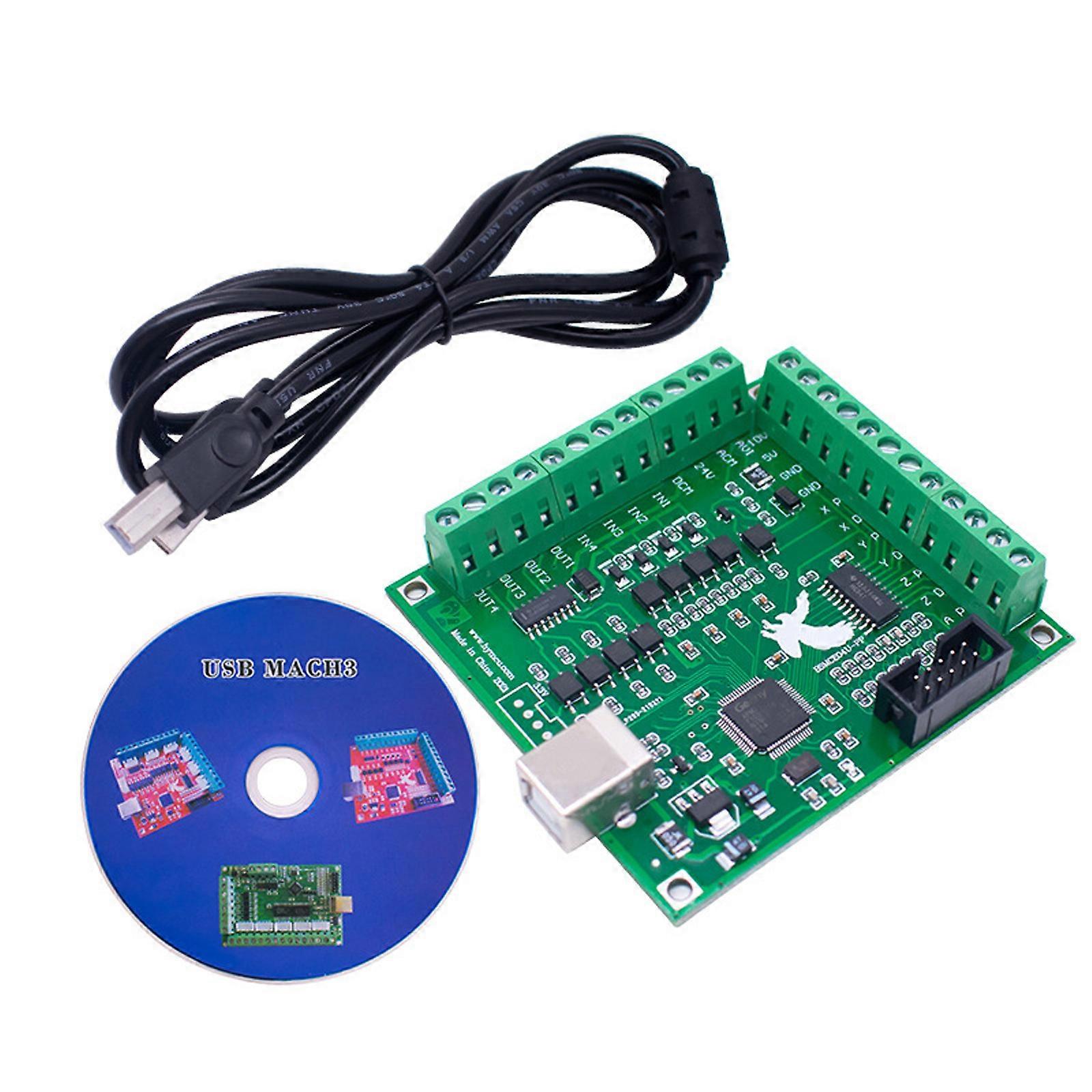High Precise USB 100Khz Motion Controller Breakouts Board Suitable for 4 Axes Systems High Precise Industrial Reliability Multicolor