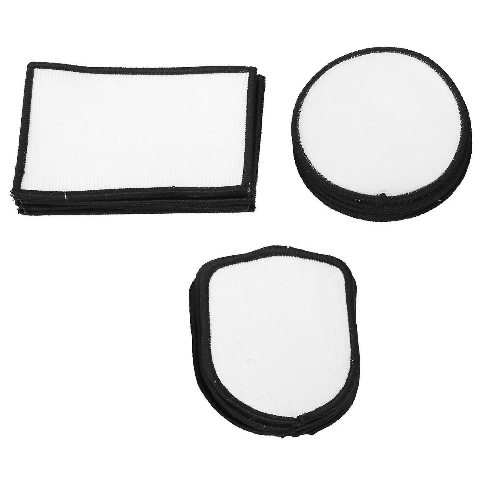 24Pcs Sublimation Patch Blanks Fabric Iron-on Patches Repair Patch