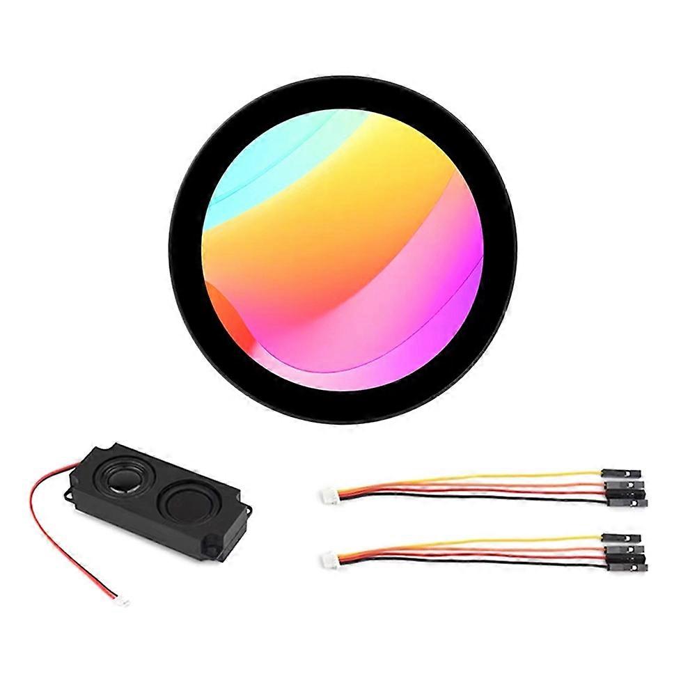Tela sensível ao toque redonda de 4 polegadas com resolução IPS de 800x800 polegadas 10 pontos multitoque suporta interação de voz AI
