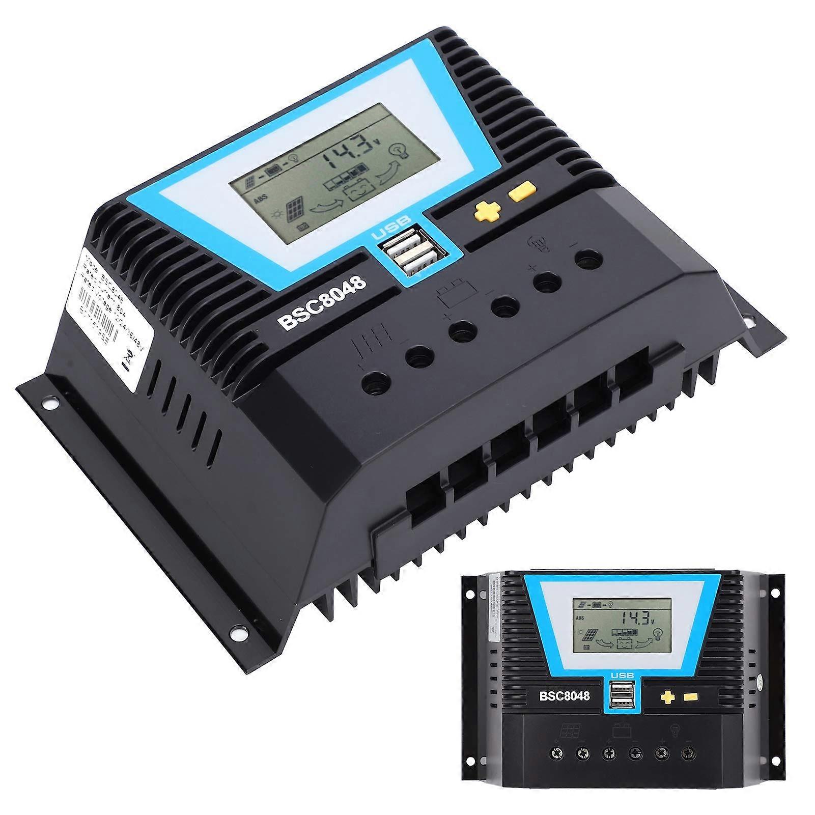 80A MPPT Solar Charge Controller 12V48V with Automatic Voltage Detection and MultiBattery Compatibility