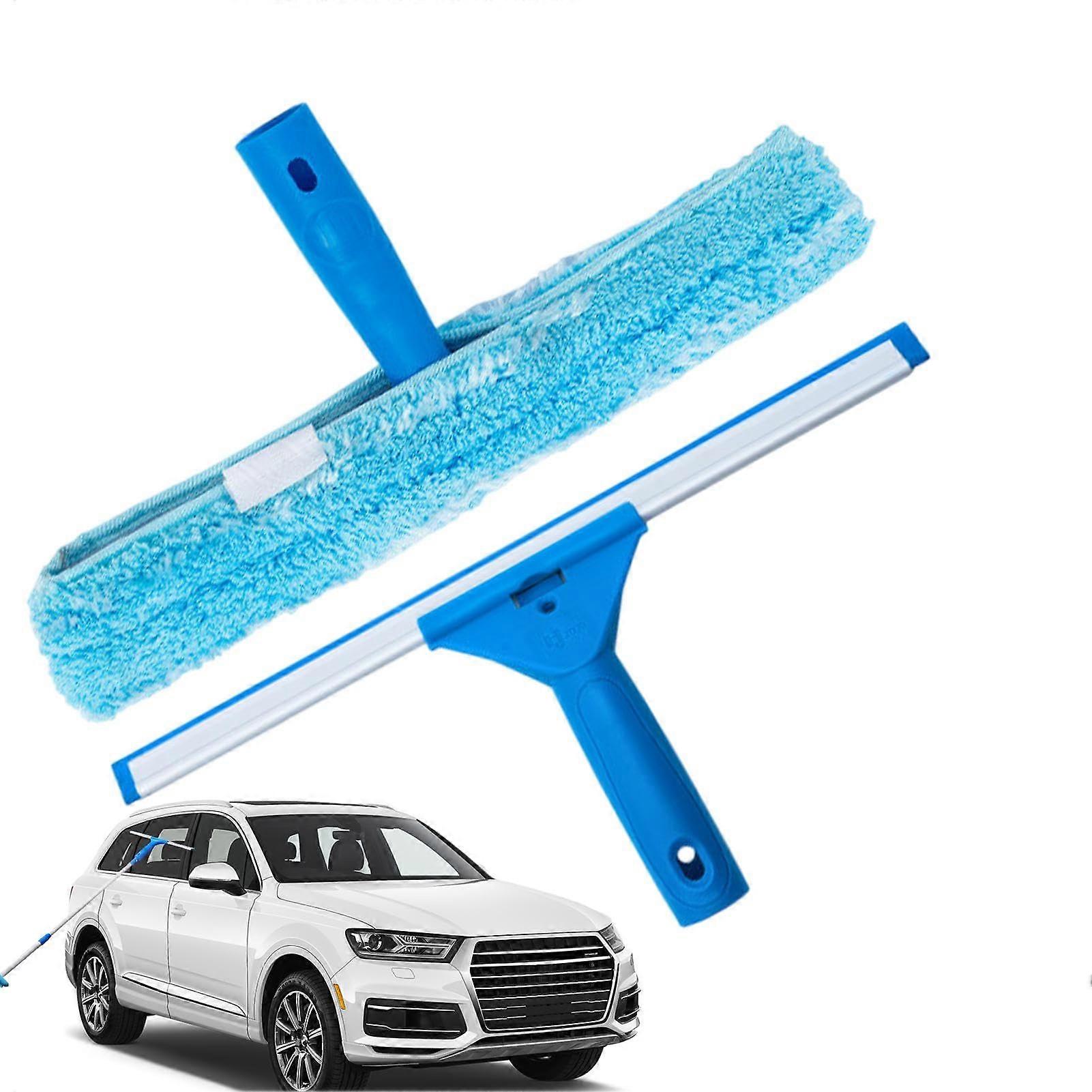 Window Cleaning Kit with Shower Squeegee, Microfiber Set for Streak Windows and Mirrors