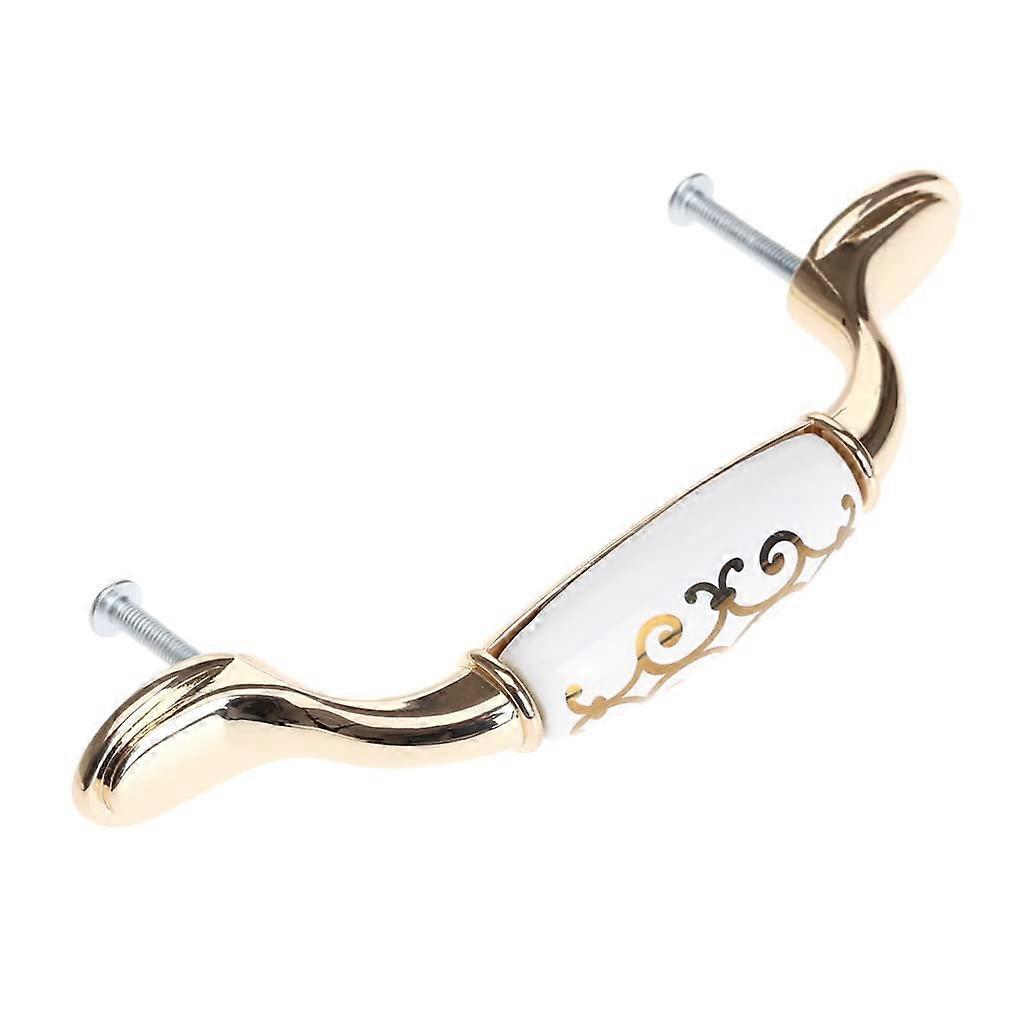 Ceramic Cabinet Knobs and Drawer Pulls with Elegant Polished Finish for Kitchen Dresser Wardrobe